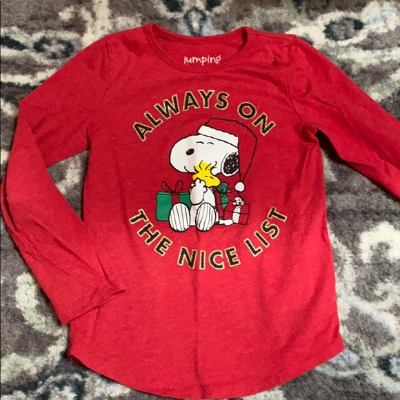 Peanuts Other - Snoopy Christmas long sleeve shirt